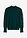 Jersey de cuello vuelto con mangas decorativas de gasa - Verde intenso - bonprix