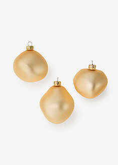 Adornos navideños con formas orgánicas (3 unidades)