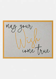 Felpudo con frase navideña