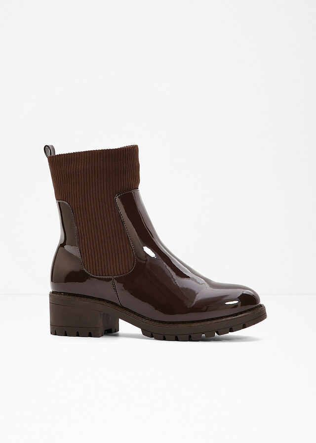Botas con inserto de pana