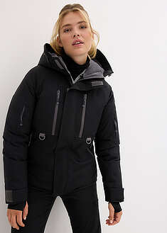 Chaqueta impermeable de esquí con protector antinieve