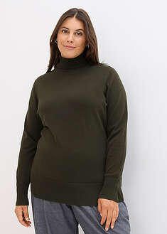 Jersey de punto fino con cuello alto