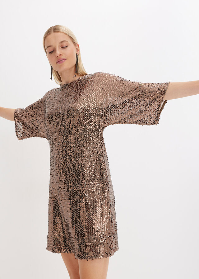 Vestido oversize de lentejuelas