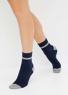 Calcetines cortos suaves con estructura de canalé (3 pares)