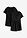 Camisetas premamá y de lactancia 2 en 1 (2 unidades) - Negro-negro - bonprix