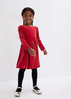 Vestido acampanado de terciopelo