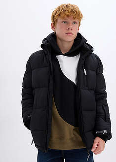 Chaqueta acolchada de invierno con forro cálido y capucha