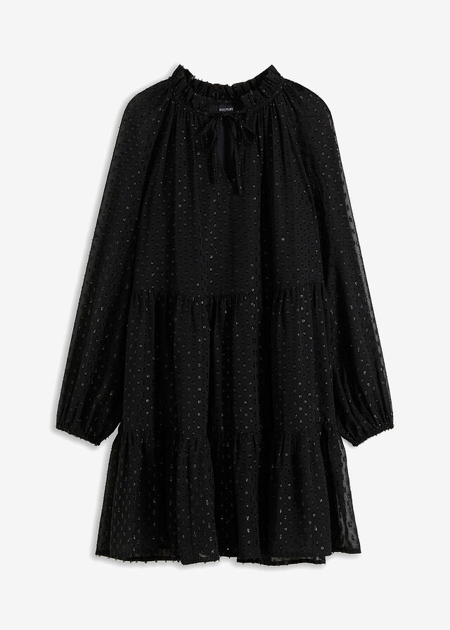 Vestido tipo túnica con efecto brillante