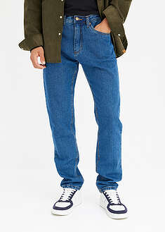 Vaqueros classic fit con cintura elástica lateral, straight