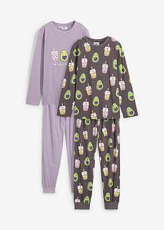 Pijama de algodón orgánico puro (4 piezas)