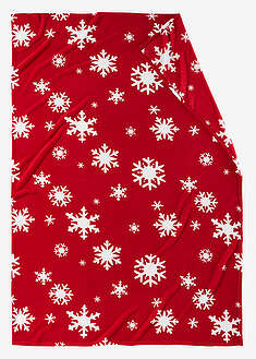 Manta con copos de nieve