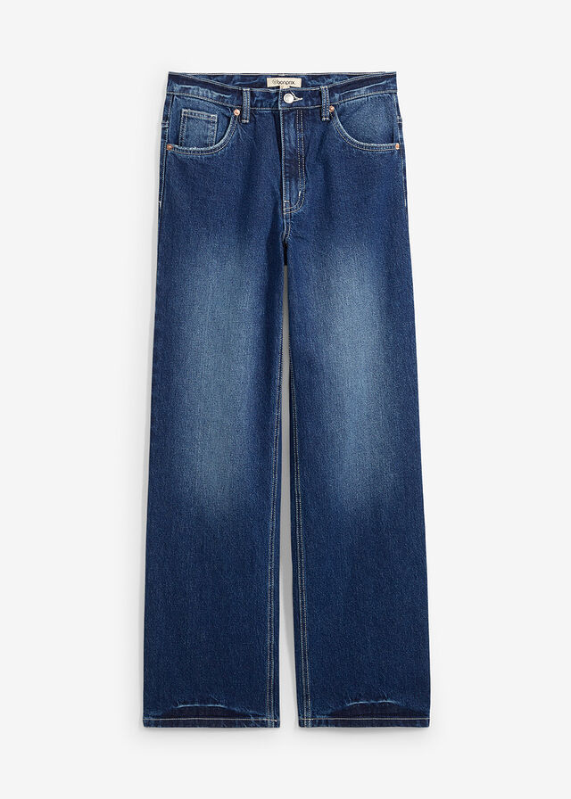 Vaqueros de pernera ancha, high waist