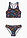 Bikini (2 piezas) - Negro estampado - bonprix