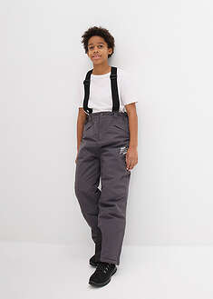 Pantalón funcional impermeable con tirantes y forro cálido