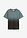 Camiseta de algodón orgánico - Verde eucalipto-negro - bonprix