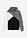 Chaqueta de chándal con capucha de algodón orgánico - Gris ahumado/blanco/negro estampado - bonprix
