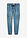 Vaqueros informales con corte regular, forma recta y cinturilla elástica - azul claro denim/beige - bonprix
