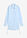 Blusa larga de algodón puro - azul hielo-blanco con rayas - bonprix