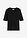 Jersey de canalé de manga corta con viscosa - Negro - bonprix