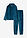 Pijama de felpa agradable - petróleo azul-azul oscuro con rayas - bonprix