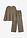 Pijama de canalé suave - marrón moteado - bonprix