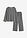 Pijama de canalé suave - gris jaspeado moteado - bonprix