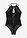 Body de tanga con abertura - Negro - VENUS