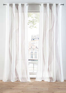 Cortina con estampado de ondas (1 unidad)