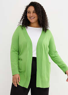 Chaqueta de punto con bolsillos y manga larga