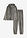 Pijama de felpa agradable - negro-gris ahumado con rayas - bonprix