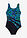 Bañador con ligero efecto moldeador - Negro-verde-azul - bonprix