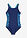 Bañador deportivo de material de secado rápido - azul marino-turquesa - bonprix