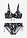 Bikini reductor con cinta para anudar (2 piezas) - Negro-blanco con estampado gráfico - bonprix