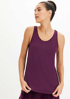 Top con espalda deportiva y material de secado rápido