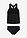 Tankini (2 piezas) de encaje - Negro - bonprix