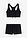 Bikini bustier con pantalón de baño (2 piezas) - Negro - bonprix