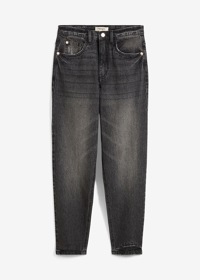 Vaqueros mom, high waist, low stretch, cropped