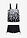 Tankini (2 piezas) con pantalón de baño - blanco/negro con flores - bonprix