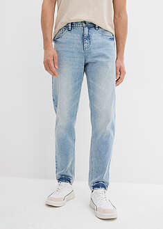 Vaqueros elásticos, classic fit, con largo acortado, taperd