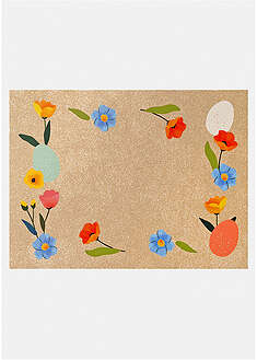 Felpudo lavable con diseño primaveral