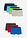 Bóxers con algodón suave (7 unidades) - Azur + gris claro jaspeado + antracita jaspeado + rojo oscuro + azul marino + turquesa + verde brillante - bonprix