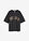 Camiseta oversize en suave mezcla de algodón - Negro estampado con lavado desgastado - bonprix