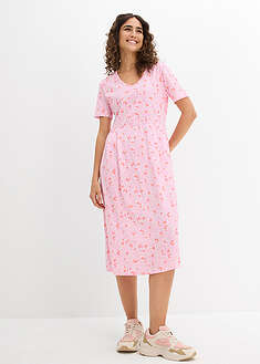 Vestido midi de punto de algodón