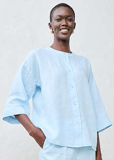 Blusa oversize de lino puro