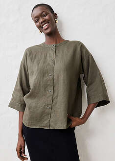 Blusa oversize de lino puro