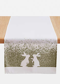 Camino de mesa con estampado de conejitos