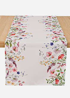 Camino de mesa con estampado floral