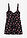 Top de tankini largo con fruncido - Negro estampado - bonprix