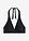 Top de bikini halter con escote en V - Negro - bonprix