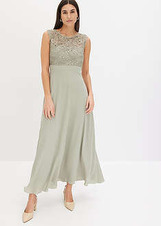 Vestido largo con encaje